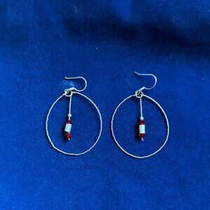 STERLING SILVER HOOP EARRINGS